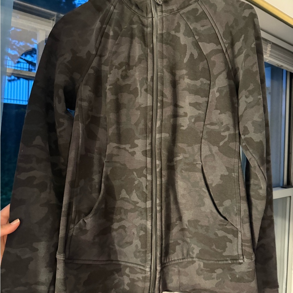 lululemon athletica Camo Hoodie - Black and Gray